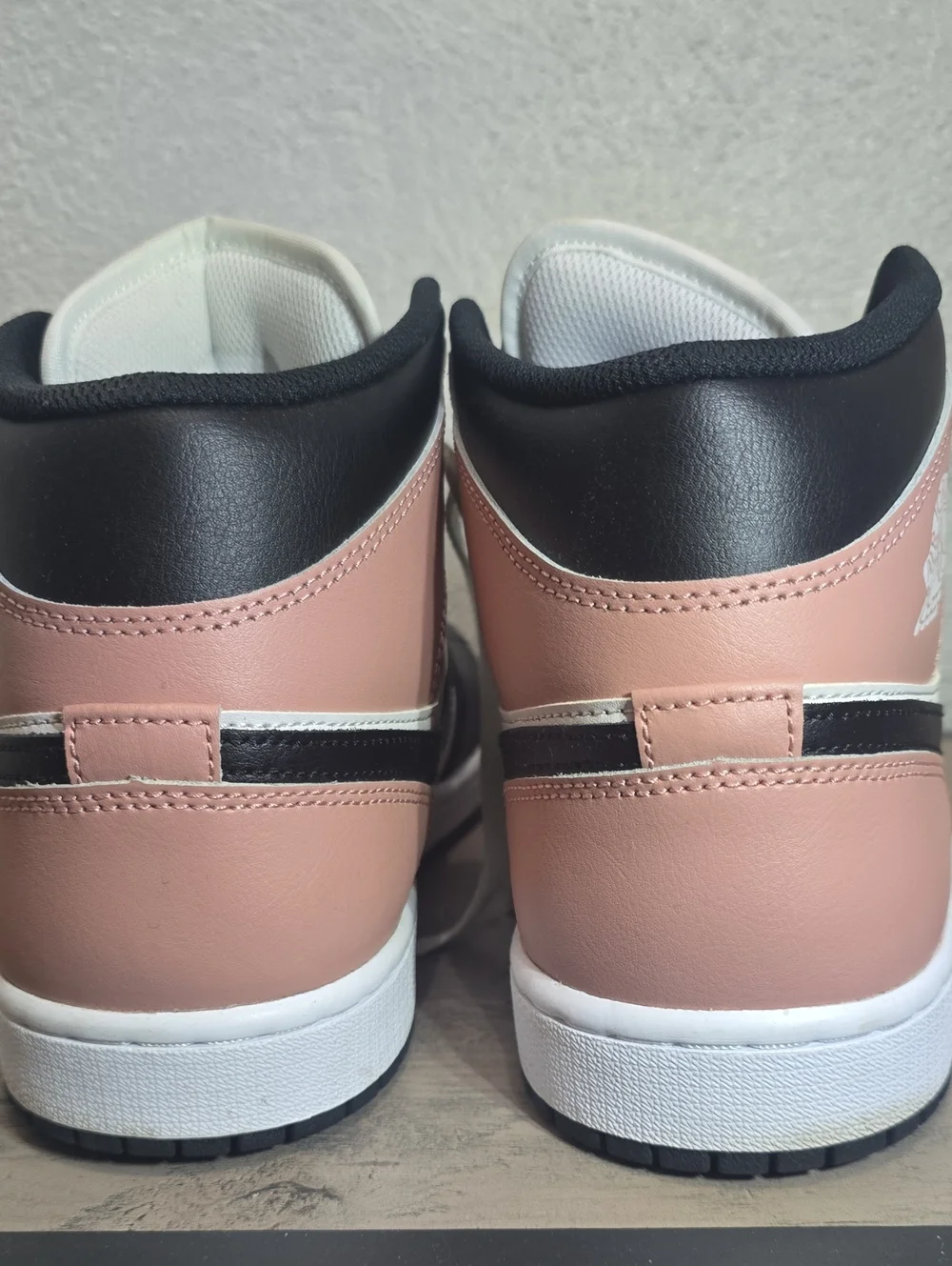 Jordan Men's High-Top Sneakers in Black, White & Rose